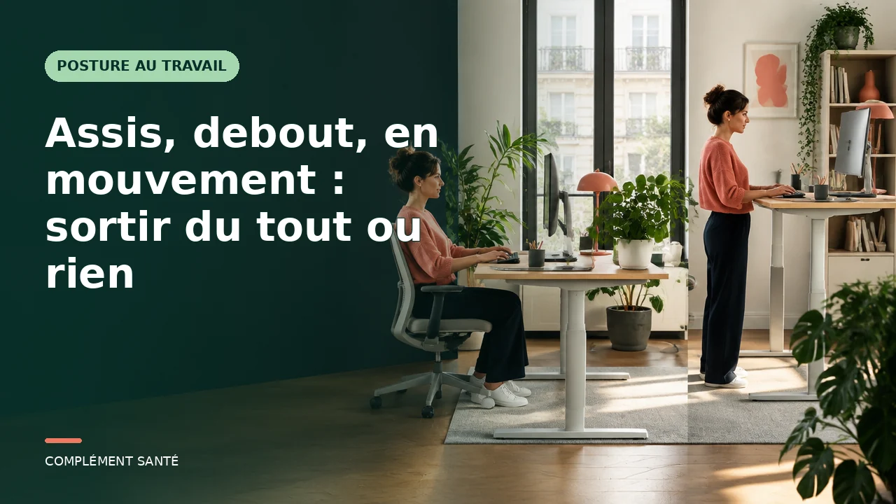 Assis, debout, en mouvement : sortir du tout ou rien