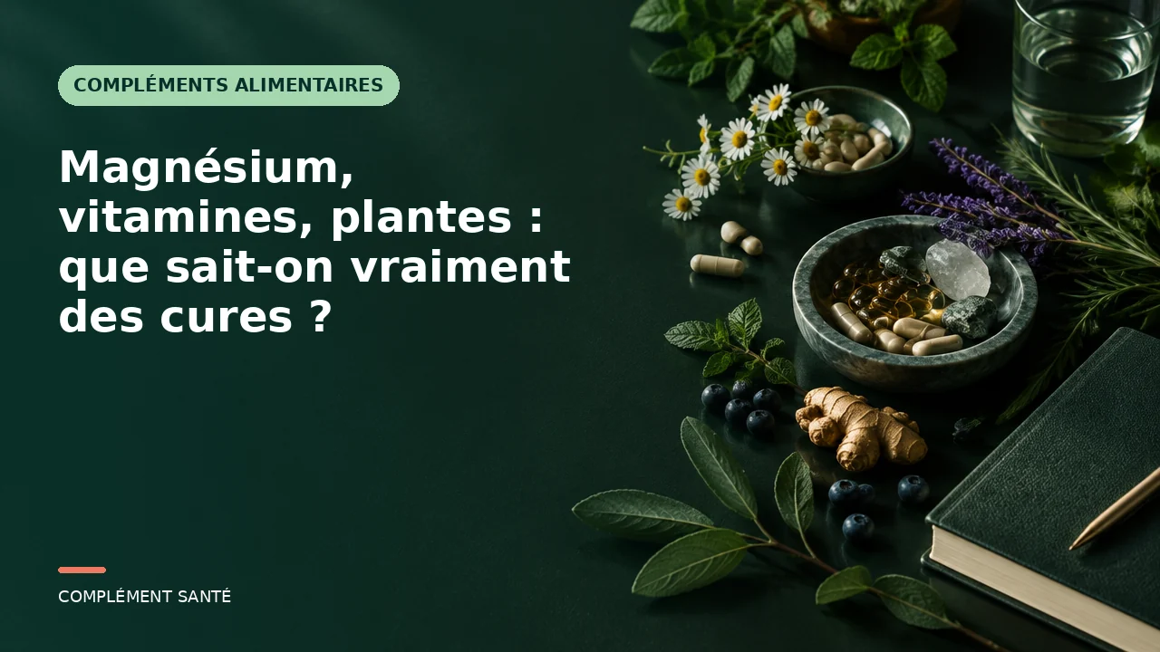Magnésium, vitamines, plantes : que sait-on vraiment des cures ?