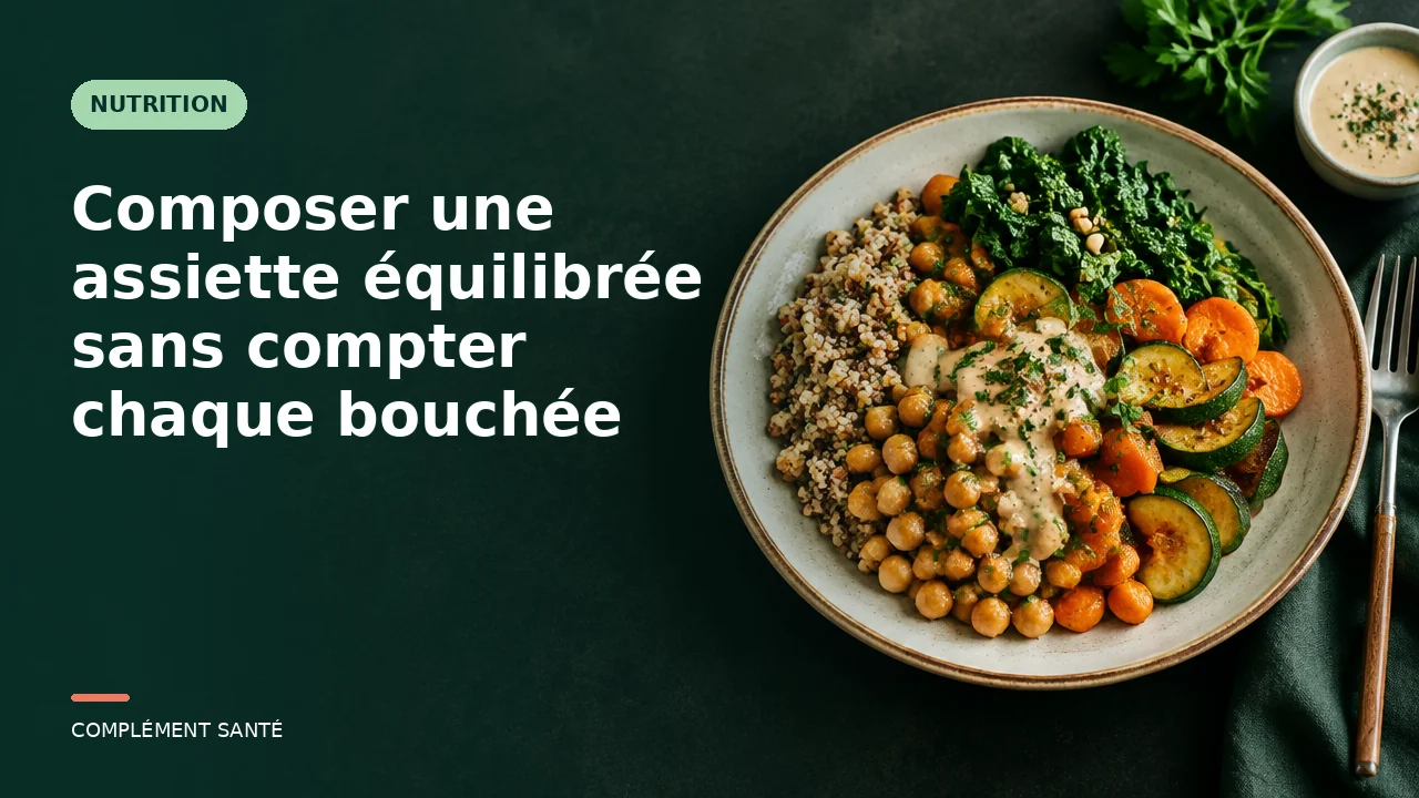 Composer une assiette équilibrée sans compter chaque bouchée