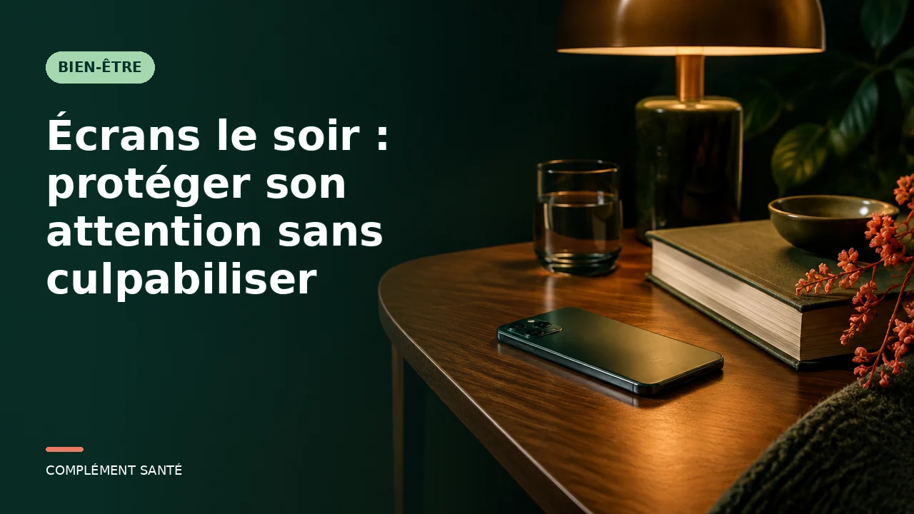 Écrans le soir : protéger son attention sans culpabiliser