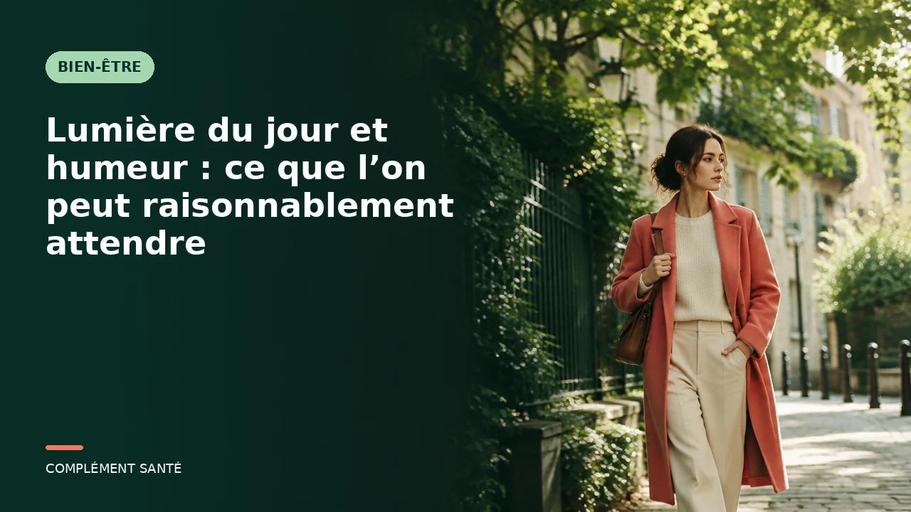 Lumière du jour et humeur : ce que l’on peut raisonnablement attendre