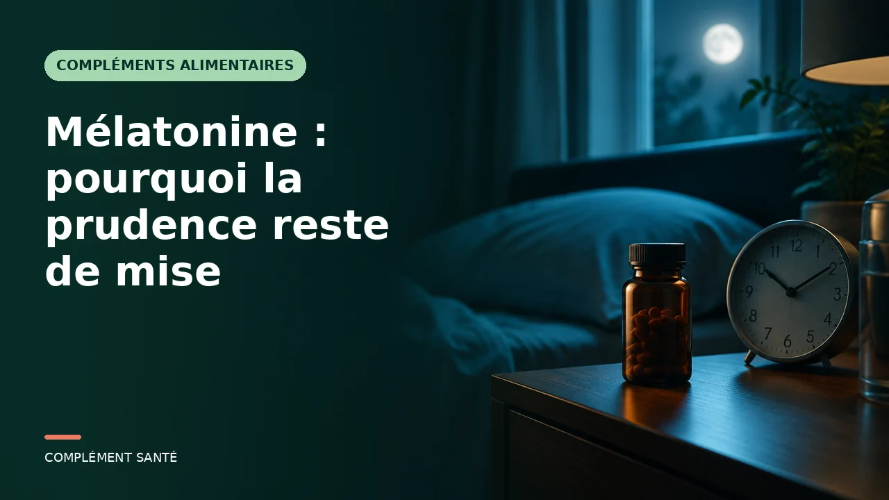 Mélatonine : pourquoi la prudence reste de mise
