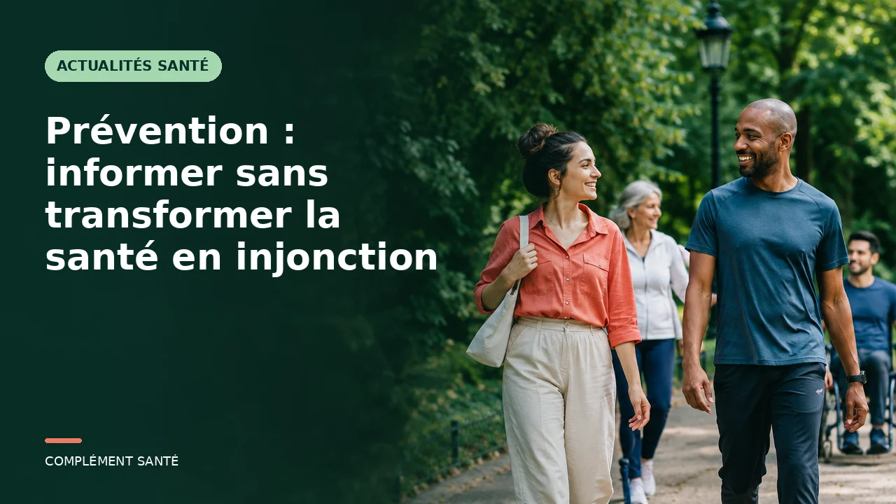 Prévention : informer sans transformer la santé en injonction