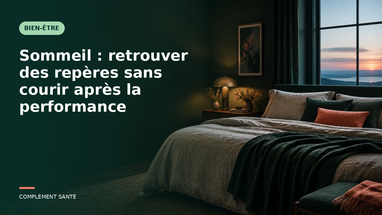 Sommeil : retrouver des repères sans courir après la performance